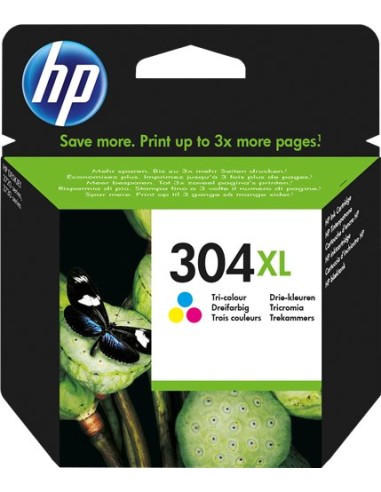 HP N9K07AE - HP 304XL - Trois Couleurs - Cartouche d'encre HP