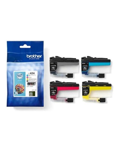 Brother LC-424 - Noir, Cyan, Magenta, Jaune - Pack 4 Cartouches