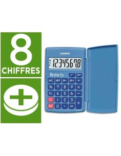 Calculette de poche 8CH Bleue - La Grande Papeterie