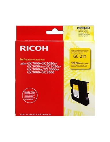 Ricoh 405535 / GC-21Y - Jaune - Cartouche