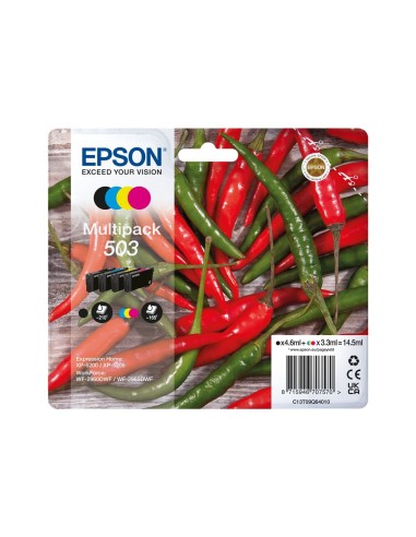 Epson 503 - Epson Piments - Noir, Cyan, Magenta, Jaune - Pack 4 Cartouches Epson