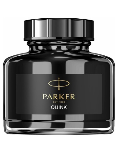 PARKER Flacon 50ml encre Noir effaçable. En blister.