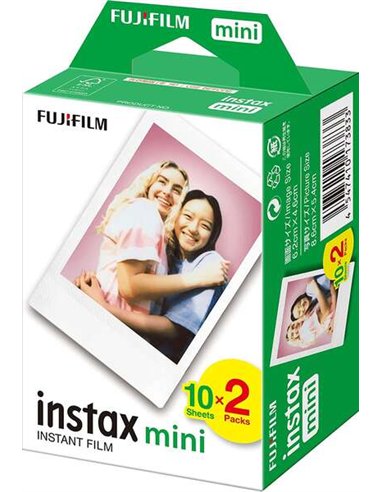 Fujifilm Instax mini Pack de 2x10 films photo instantanés - Taille de l'image : 46x62mm)