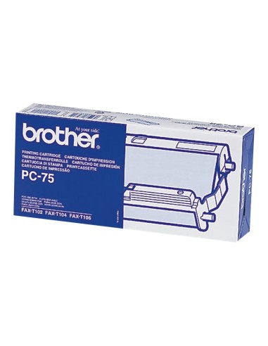 Brother PC75 - Cartouche pour fax Brother (Cartouche + ruban)