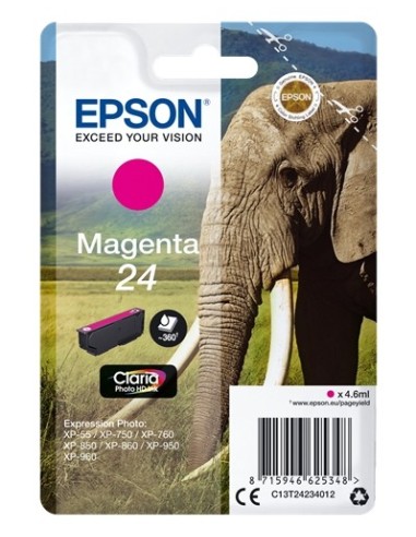 Epson T2423 - 24 - Elephant - Magenta - Cartouche Epson