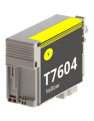 Compatible Epson T7604 - Orque - Jaune