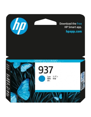 HP 937 - HP 4S6W2NE - Cyan - Cartouche HP