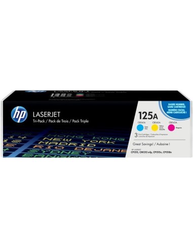 HP 125A - HP CF373AM - Cyan / Magenta / Jaune - Toners HP