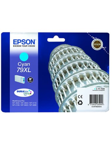 Epson T7902 - Epson 79XL - Tour de pise - Cyan - Cartouche d'encre Epson