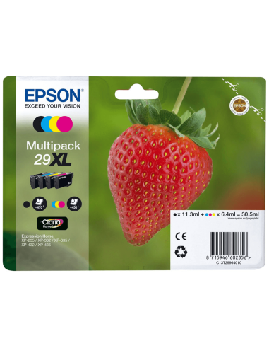 T2996 - 29XL - Pack de 4 Cartouches Epson "Fraise" Claria Premium