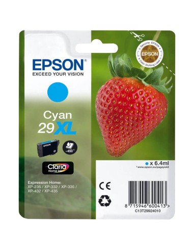 T2992 - 29XL - Cyan - Cartouche Epson XL "Fraise" Claria