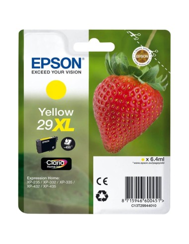 T2994 - 29XL - Jaune - Cartouche Epson XL "Fraise" Claria