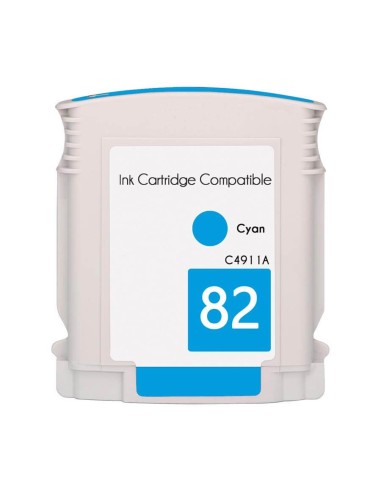 C4911A - 82 - Cyan - Cartouche Compatible jet d'encre Haute Capacité HP