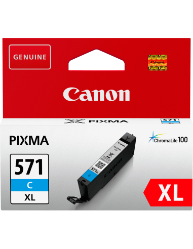 CLI-571C XL - Cyan - Cartouche Haute Autonomie Canon 