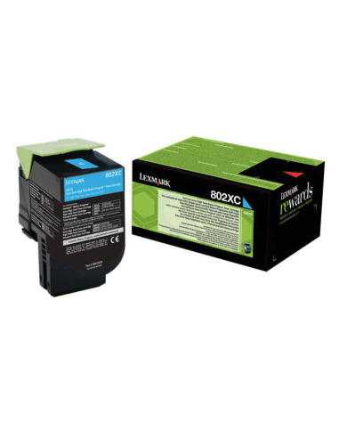 Lexmark 802XC - Cyan - Cartouche XXL de toner Lexmark