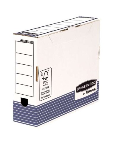 Fellowes Bankers Box Caja de Archivo Definitivo 80mm A4 - Montaje Automatico Fastfold - Carton Reciclado Certificacion FSC