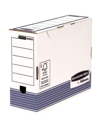 Fellowes Bankers Box Caja de Archivo Definitivo 100mm A4 - Montaje Automatico Fastfold - Carton Reciclado Certificacion FSC