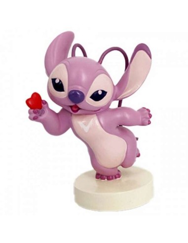 Enesco Disney Lilo & Stitch Angel con Corazon - Figura de Coleccion - Fabricada en Resina - Tallado y Pintado a Mano