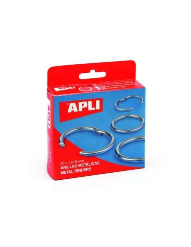 Apli Pack de 10 Anillas Metalicas Articuladas Ø46 mm