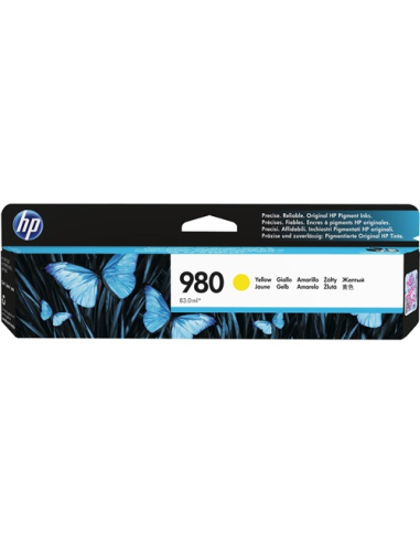 HP D8J09A - HP 980 - Jaune - Cartouche HP