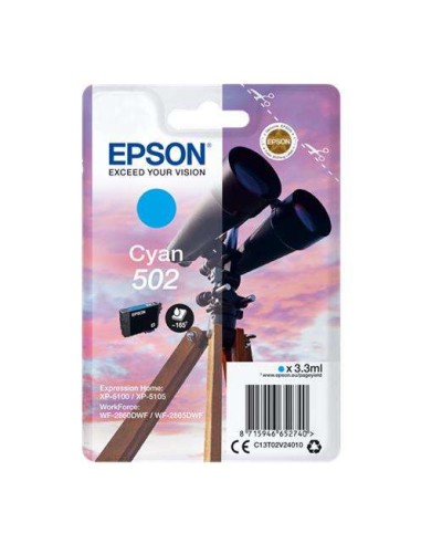 Epson 502 - C13T02V24010 - Jumelles  - Cyan - Cartouche