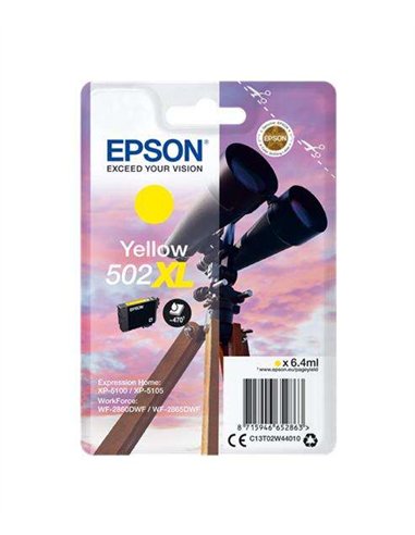 Epson 502XL - C13T02W24010 - Jumelles - Cyan - Cartouche