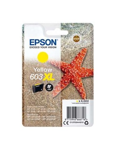 Epson 603XL - C13T03A44010 - Étoile de mer - Jaune - Cartouche