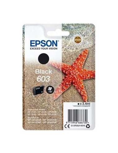 Epson 603 - C13T03U14010 - Étoile de mer - Noir - Cartouche