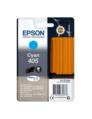 Epson 405 - C13T05G24010 - Valise - Cyan - Cartouche