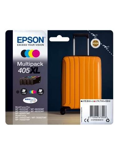 Epson 405XL - C13T05H64010 - Valise - Noir, Cyan, Magneta, Jaune - Pack de 4 Cartouches