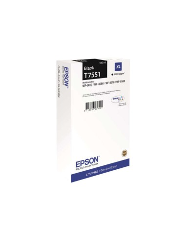 Epson T7551 - C13T755140/C13T75514N - Noir - Cartouche