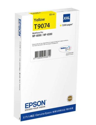 Epson T9074 - C13T907440 - Jaune - Cartouche