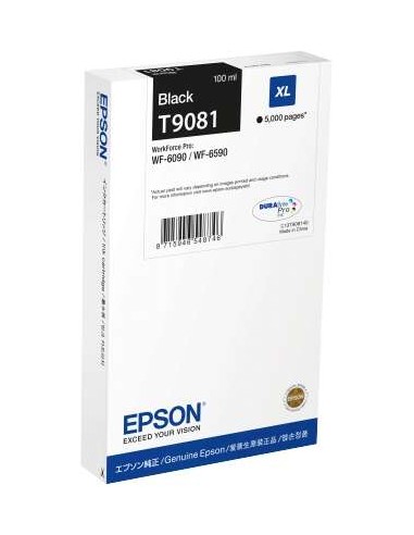 Epson T9081 - C13T908140 - Noir - Cartouche