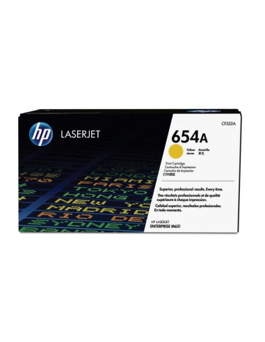 HP CF332A - 654A - Jaune - Toner