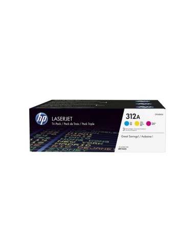 HP CF440AM - 312A - Cyan, Magenta, Jaune - Pack de 3 Toners