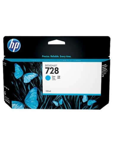 HP F9J67A - HP 728 - Cyan - Cartouche HP 130 ml