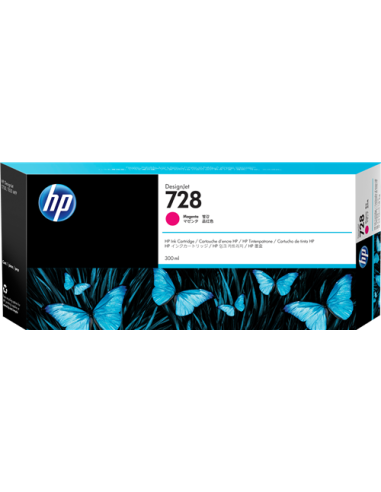 HP F9K16A - HP 728 - Magenta - Cartouche HP 300 ml